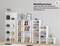 8-Tier Shoe Storage Cabinet 32-Pairs Shoe Rack for Closet Organizers and Storage with Hook for Handing Storage Shelf for Entryway